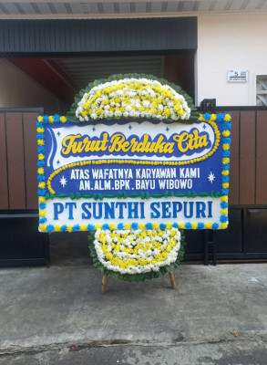 Papan Bunga Duka di Tanjung Indah